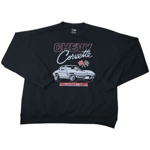 Corvette - Licensed Women's Retro Styled Ultra Soft Graphic Relaxed Fit Sweatshi